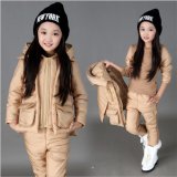 S1133 Winter Cotton-Padded Girls 3PCS Suit