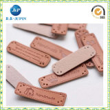 Garment Accessories PU Leather Label with Embossed Logo (JP-LL004)