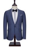 100% Wool Nevy Blue Men Suit