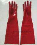 Long Sleeve Waterproof PVC Rubber Protection Gloves