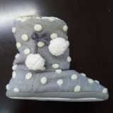 Unique Pompom Fuzzy Plush Snow Sexy Indoor Boot