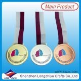 Ghana Gold Silver Bronze Medal Engraved Medal Soft Enamel Medal with Tape Ribbon Medal for Government (lzy00016)