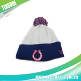 Customized Acrylic Winter Knitted Beanies Hats with Ball Top (094)