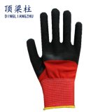 13 Gauge Polyester Safety Glove with 3/4 Crinkle Latex Coated