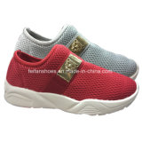 High Quality Women Slip-on Canvas Shoes Injection Casual Shoes (YJ1216-8)