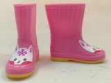 New Fashion PVC Rain Shoes, Cartoon Rain Boots, Child Transparent PVC Boot