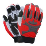 TPR Anti-Impact Mechanical Safety Work Gloves with Microfiber Palm