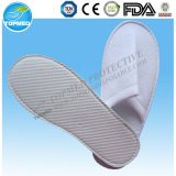 Cheaper Disposable Polyester Terry Towel EVA Sole Hotel Slippers