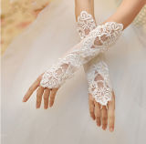 Lace Long Fingerless Wedding Accessory Bridal Party Wedding Gloves (Dream-100088)
