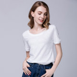 Women's Plain Cotton T-Shirt Short Sleeves, OEM Factory Wholesale