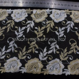 Clothing Accessories Net Yarn Flower Embroidery Lace Fabric Textile Water-Soluble