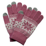 Lady Fashion Knitted Winter Warm Touch Screen Magic Gloves (YKY5457)