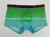 Gradient Color Print Polyester Men's Boxer Brief Underwear