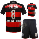 Germany Away Red and Black Football Training Suits