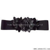 Fashion Women's Decorative Skirt Elastic Waist Dress PU Leather Belt