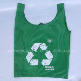 Reusable 210d Polyester Promotional Gift Foldable Shopping Bags