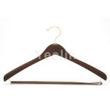 Wooden Cloth Hanger with Pant Bar (YW304-7714D)