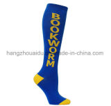 Men Cotton China Customerized Logo Football Socks