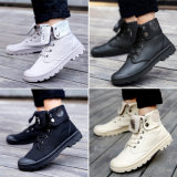 Autumn and Winter Men's Boots Martin Boots Rubber Sole Trend of Korean Canvas Boots