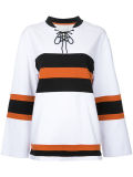Wholesale Ladies' Loose Sweatshirt with Striped