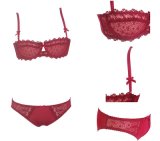New Design Ladies Bra and Panty with Delicate Lace (FPY328)