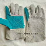 Split Leather Work Gloves with Cotton Back