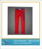 Red Warm Sport Fit Sweatpants with High Quality