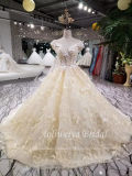 Aolanes Plain Lace Mermaid Strapless Wedding Dress 110928
