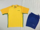 2016-2017 Brazil Yellow Football Uniform