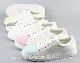 Leisure Shoes / Women Shoes / White Shoes with Injection Outsole (SNC-49018)
