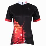 Heart Women's Bike Jerseys Short Sleeve Breathable Light Sport Outdoor