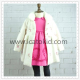 High Quality Boutique Classical Girls Dress with Coat for Winter