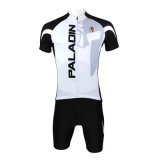 Black-White Customized Outdoor Men's Cycling Jersey