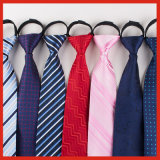 Wholesale Men's Manual Stripe Neck Tie, Fashion Polyester Zipper Tie