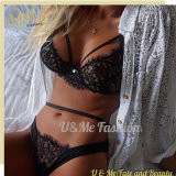 OEM Transparent Lace Two Pieces Sets Sexy Ladies Night Lingeries