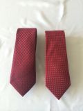 Red Colour Men's Fashion Woven Silk Neckties