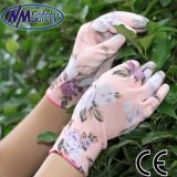 Nmsafety Polyester Liner PU Coating Garden Gloves
