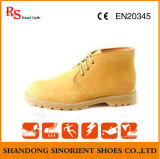 Yellow Nubuck Leather Goodyear Welt Safety Shoes RS733