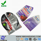 Clear Glossy Self Adhesive Oil Resistant Full Color Lubricants Packaging Stickers