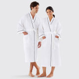 Unisex 100% Cotton Lightweight Bathrobe Robe