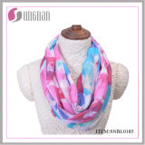 2016 Latest Spring Colorful Letter Pattern Ladies Cotton Infinity Scarf