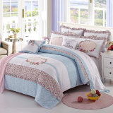 China Manufacture Embroidery Patchwork Cotton Duvet Cover Bedsheet