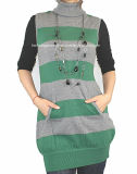 Ladies Knitted Sleeveless Pullover Sweater for Casual (12AW-050)
