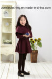 Girls' Woollen Coat Children Clothes with Detachable Shawl