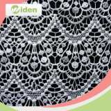China Factory Wholesale Embroidery Guipure Chemical Lace Fabric with Stones