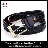 3.5cm Width Men's German Bond Braided Leather Belt