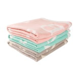 Light Weight Reversible Cotton Knit Baby Blanket CB-K16014