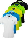 Loose Fit Men's Cotton Pique Polo Shirts with Custom Embroidery