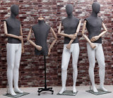 Matte White Top Male Mannequin with Linen Wrapped