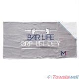 Soft Printed Microfiber Sports Towel with Zipper Pocket